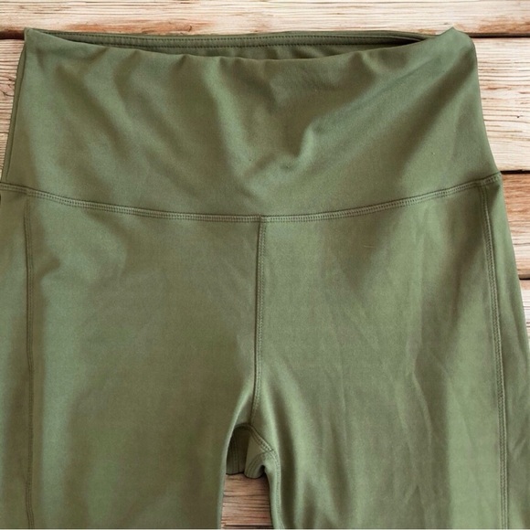 Ebb & Flow Yoga Leggings Olive Green Medium activewear athleisure workout casual - Picture 6 of 7